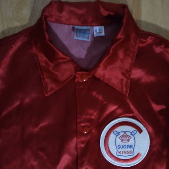 DS Vintage Ebbets Field Flannels Havana Sugar Kings Satin Jacket - Picture 2 of 7